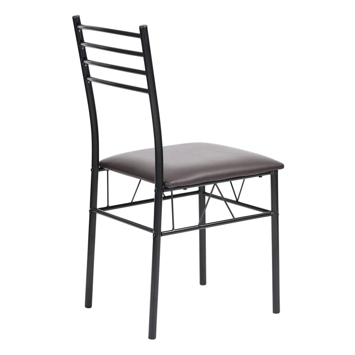 5pc Wood Metal Dining Set Table And 4 Chairs U240