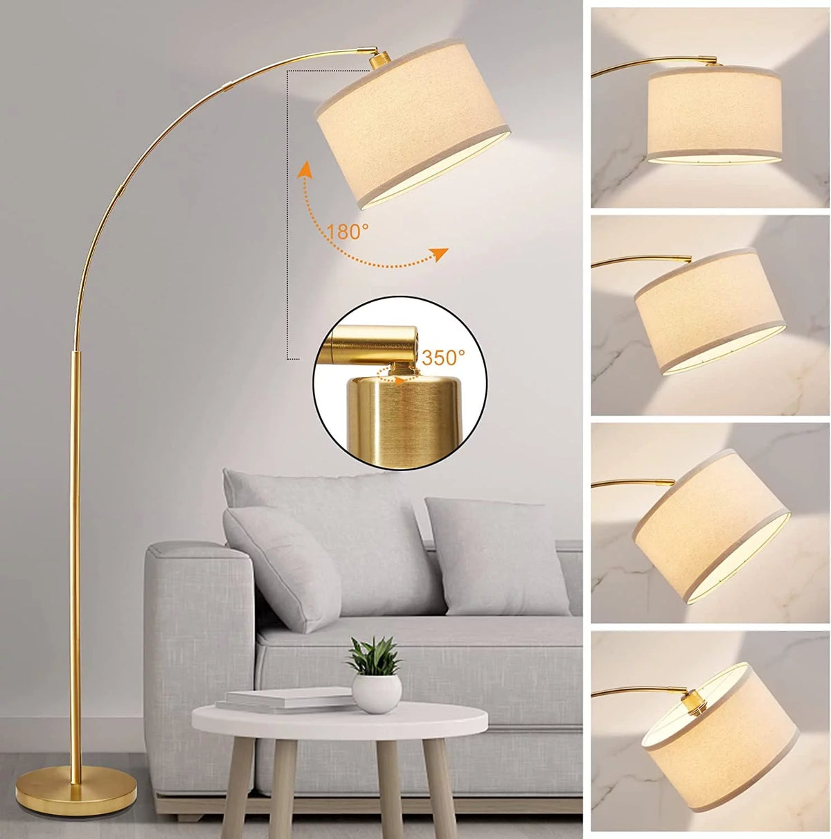 Arc Floor Lamp with Foot Switch V3363