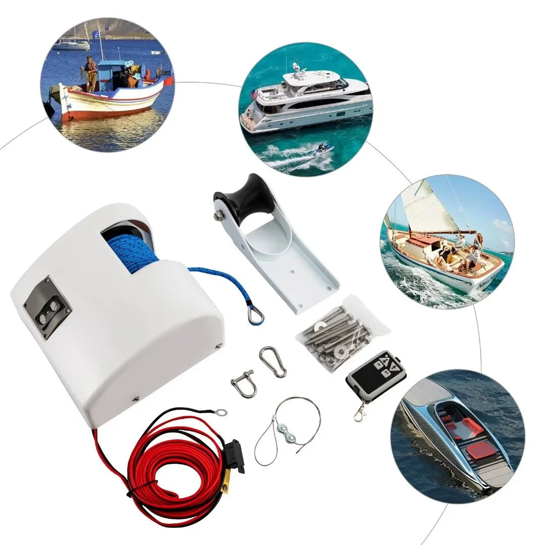 12V Saltwater Marine Windlass Winch with Wireless Remote Control Q37725
