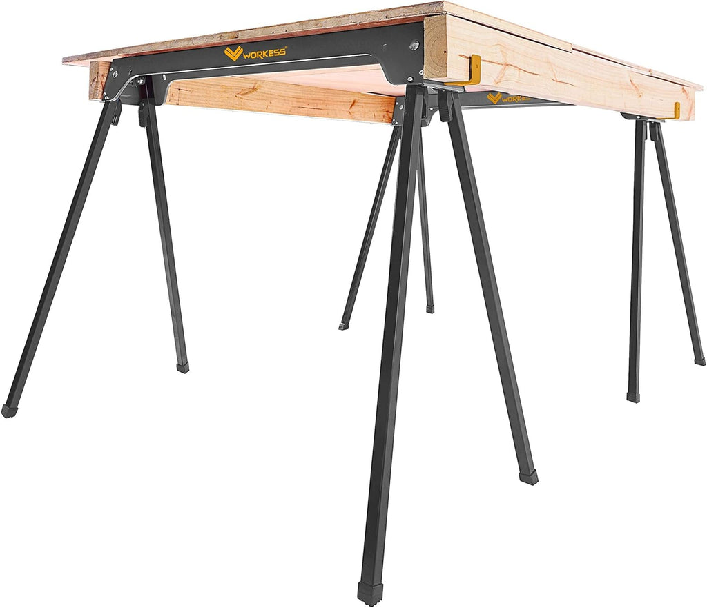Sawhorse 2 Pack Portable Folding Heavy Duty 1100 LBS Weight Capacity G5542