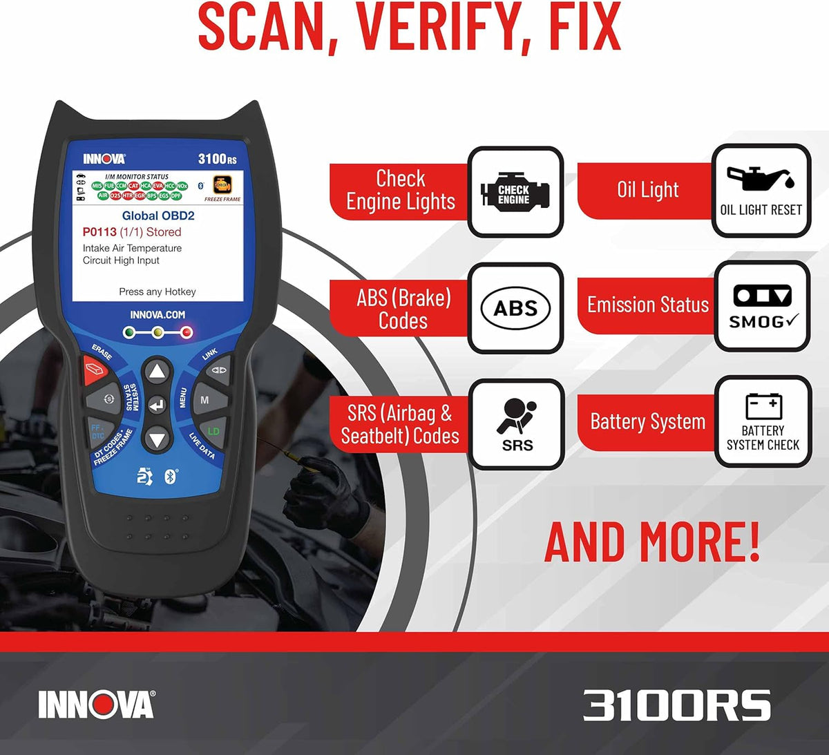 OBD2 Scanner with Live Data D122
