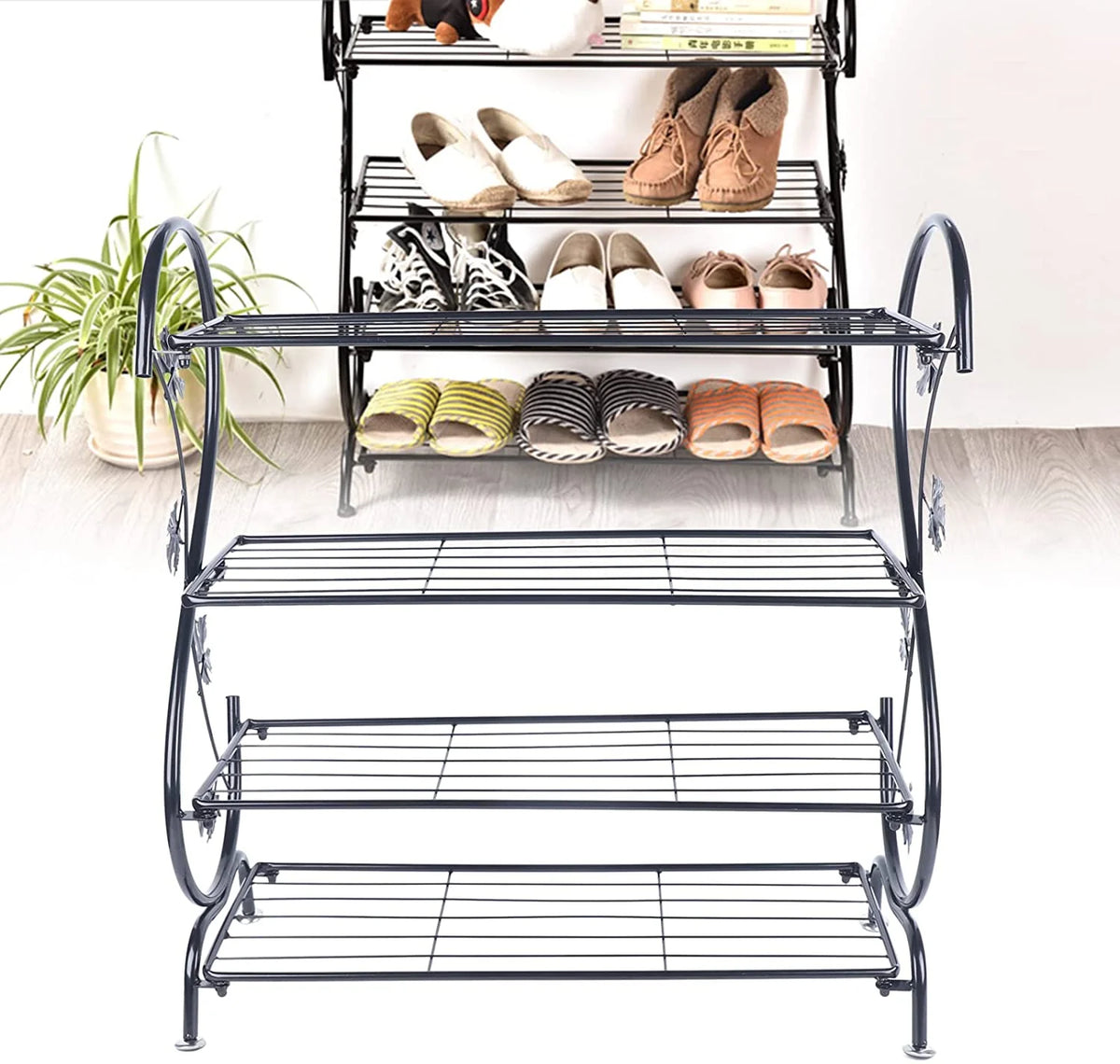 4-Tier Metal Shoe Rack N57277