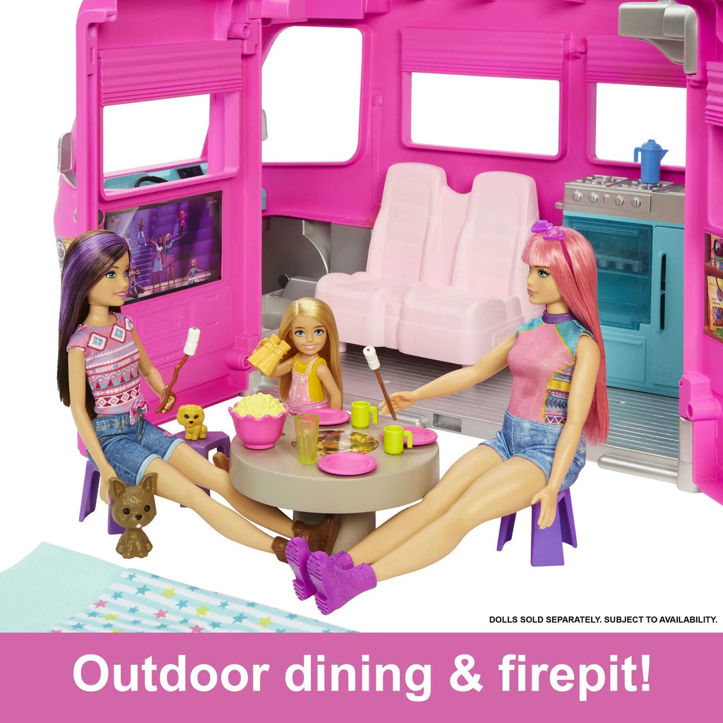 Barbie Doll DreamCamper Van Playset with Pets, Pool, Slide & Accessories Z62754