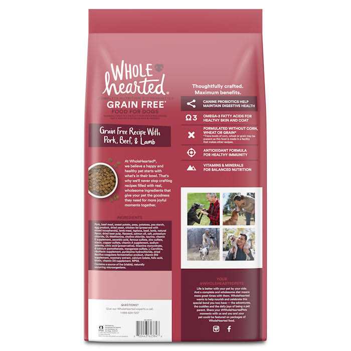 Grain Free Pork Beef & Lamb Recipe Dry Dog Food N489465