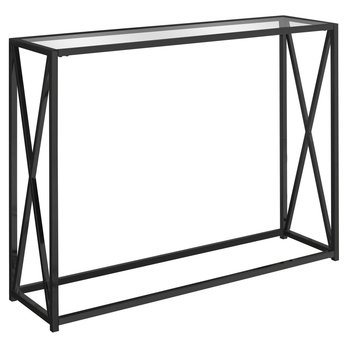 Metal Chrome Narrow Accent Table E5706