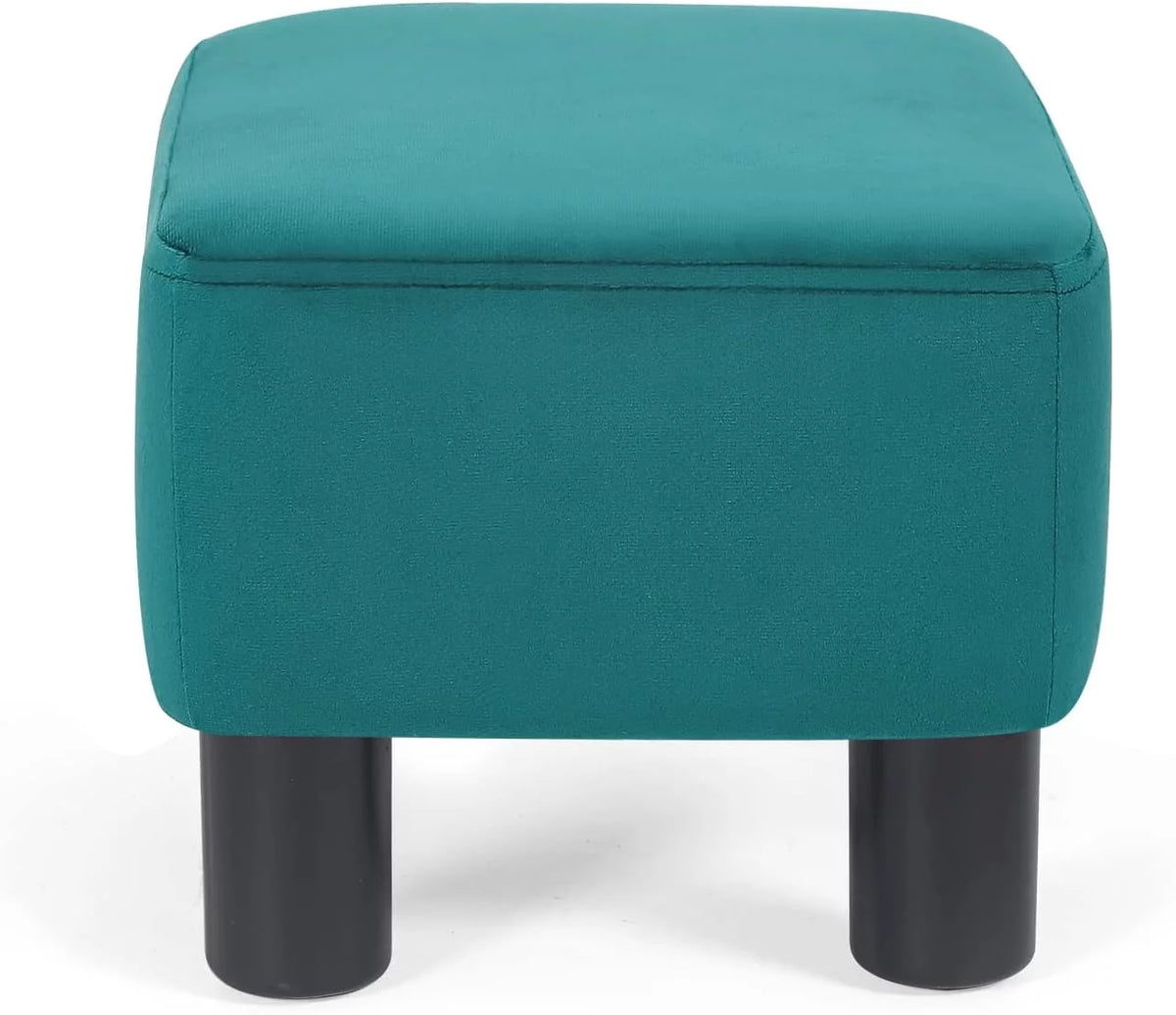 Malachite Blue Fabric Ottoman F44203