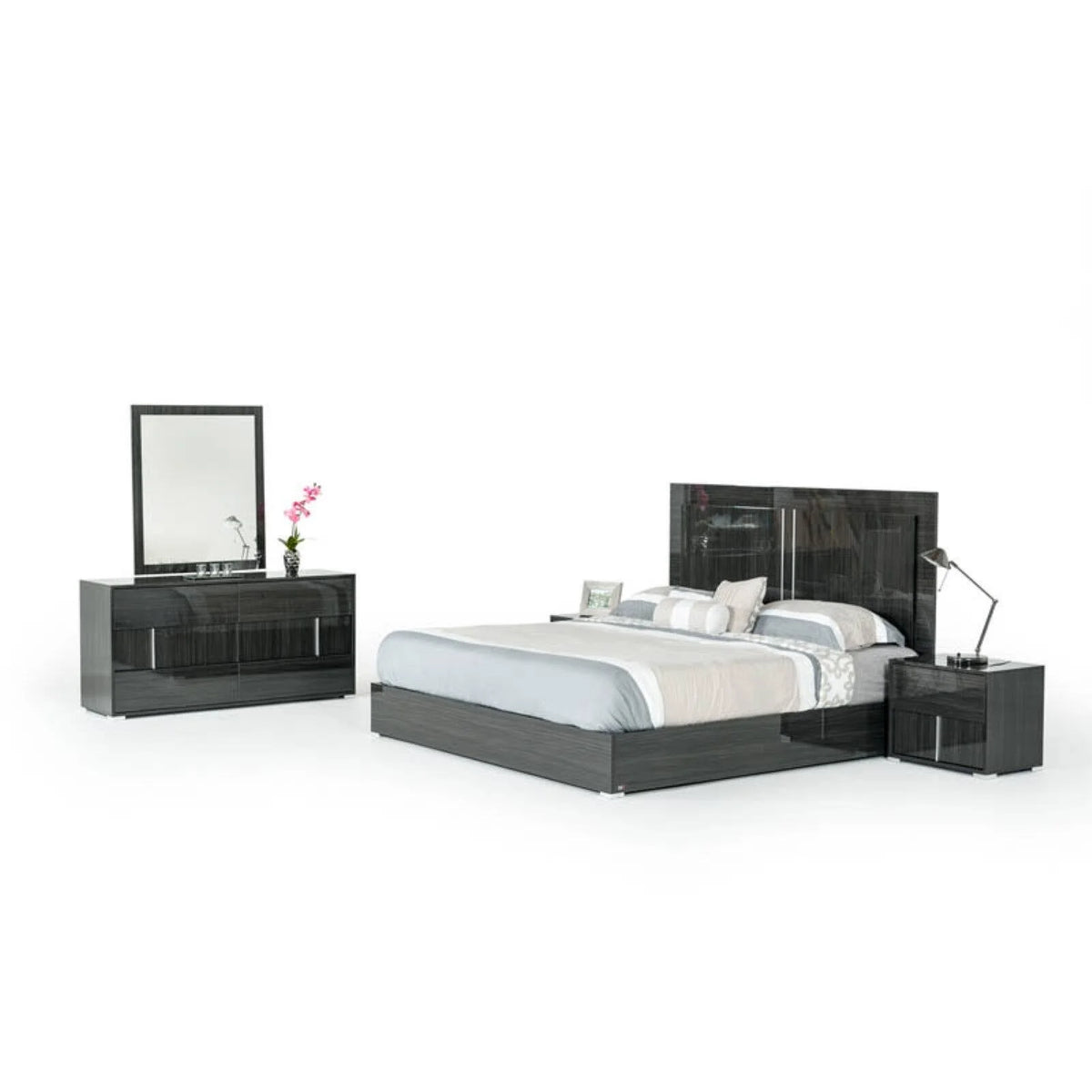 Grey Nightstand N918