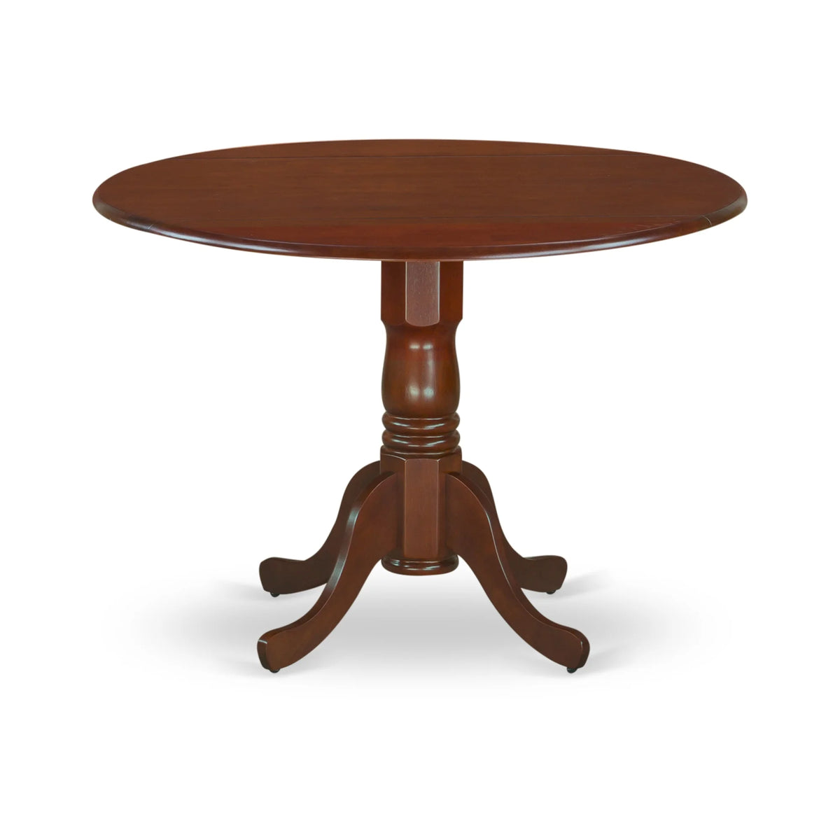 Mahogany Dining Set with Ladder Back Fabric Chairs T414540