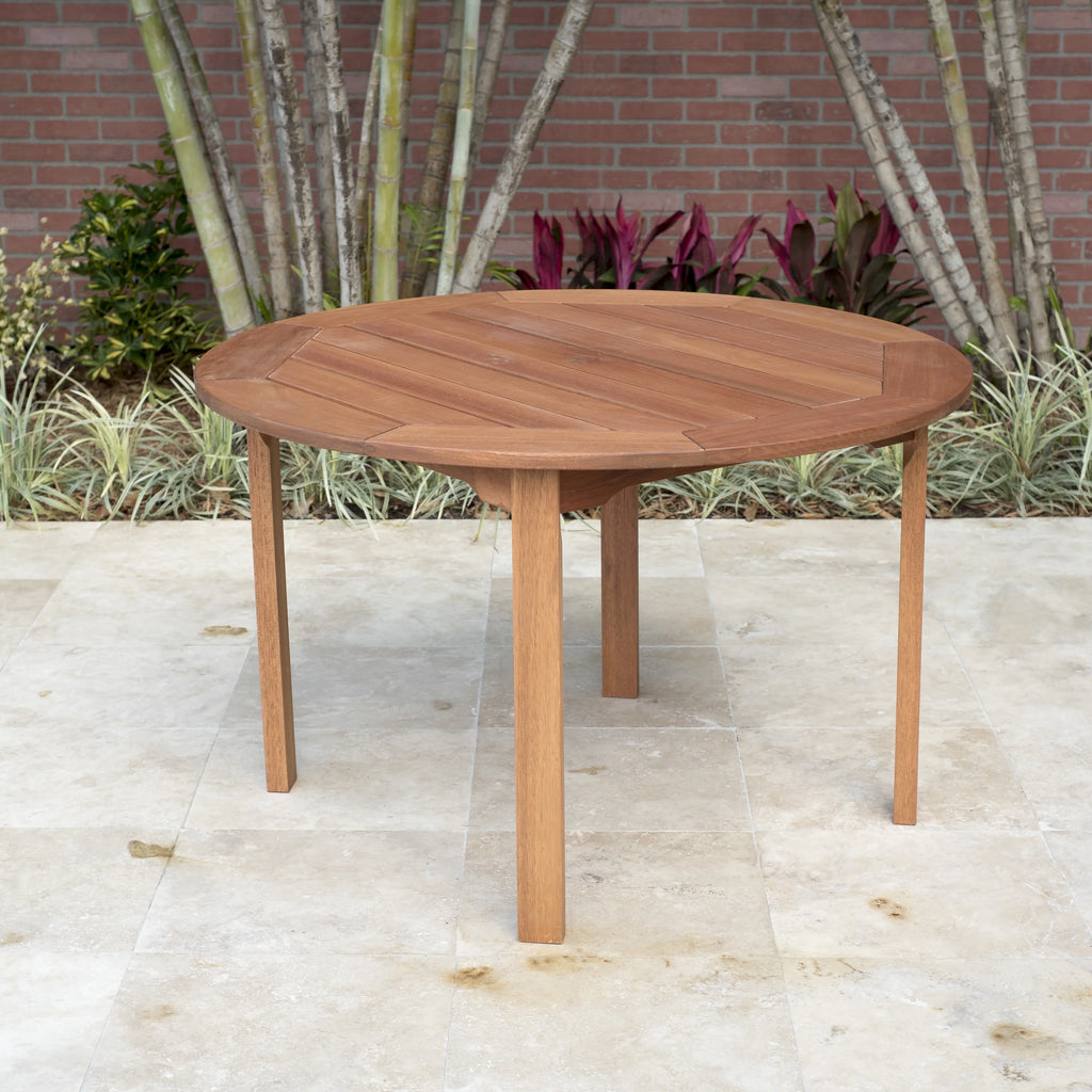 Eucalyptus Wood Outdoor Round Table L627