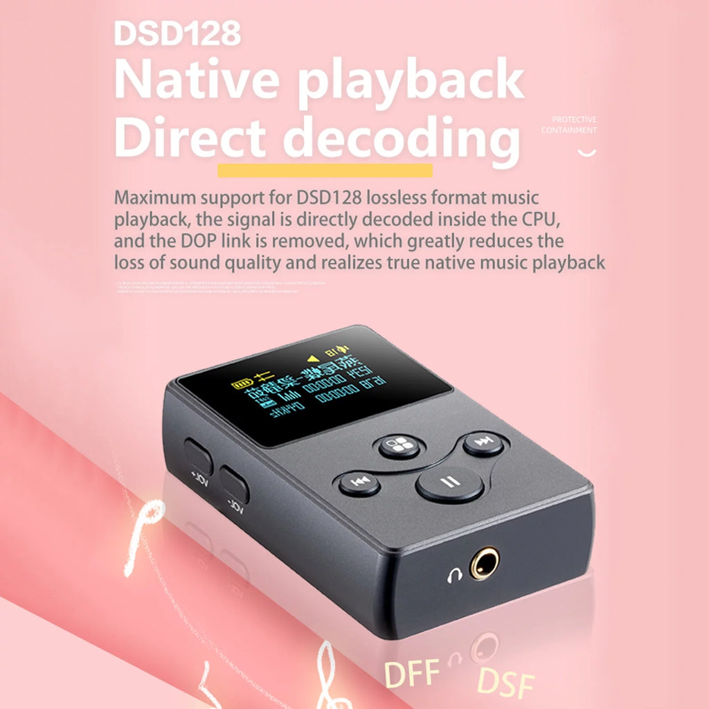 HiFi Player with Lossless Playback, TF Card Reading to 128GB J1206