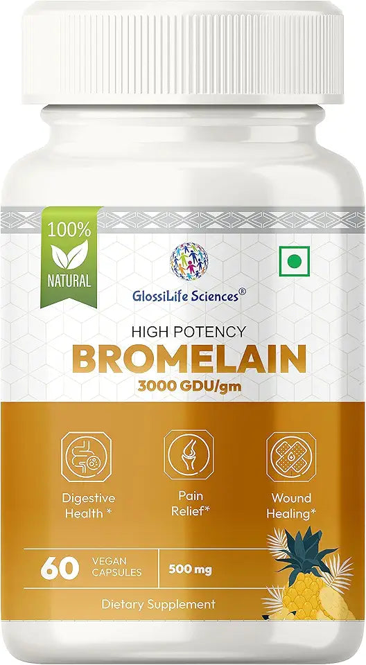 Bromelain 3000 GDU 120 Capsules V2327