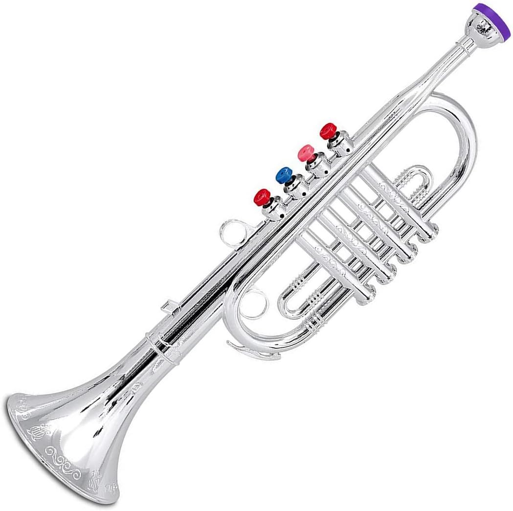 Set of 3 Kids Toy Clarinet, Toy Saxophone and Toy Trumpet Wind Instruments C48676