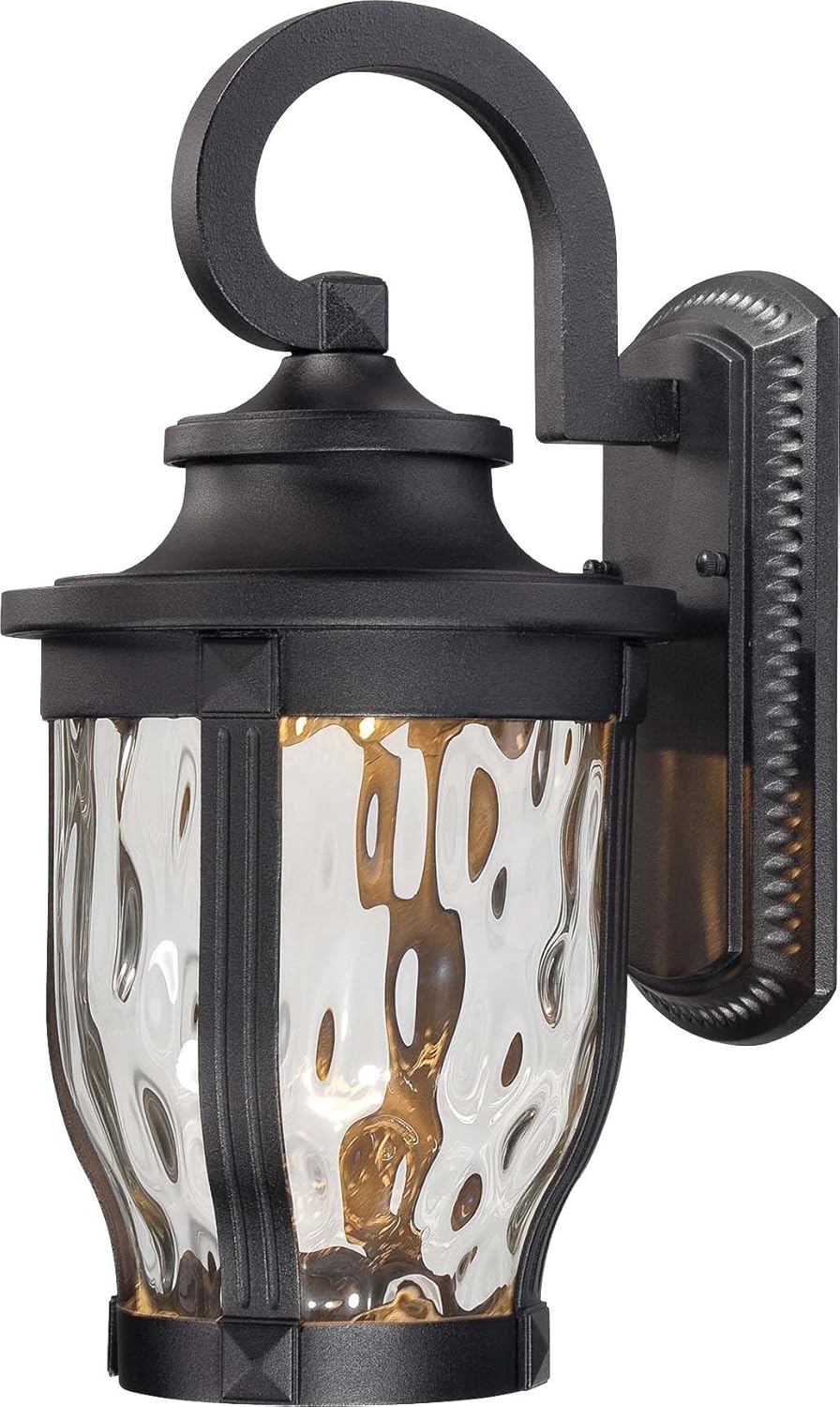 Black Cast Aluminum Outdoor LED Wall Lantern G158