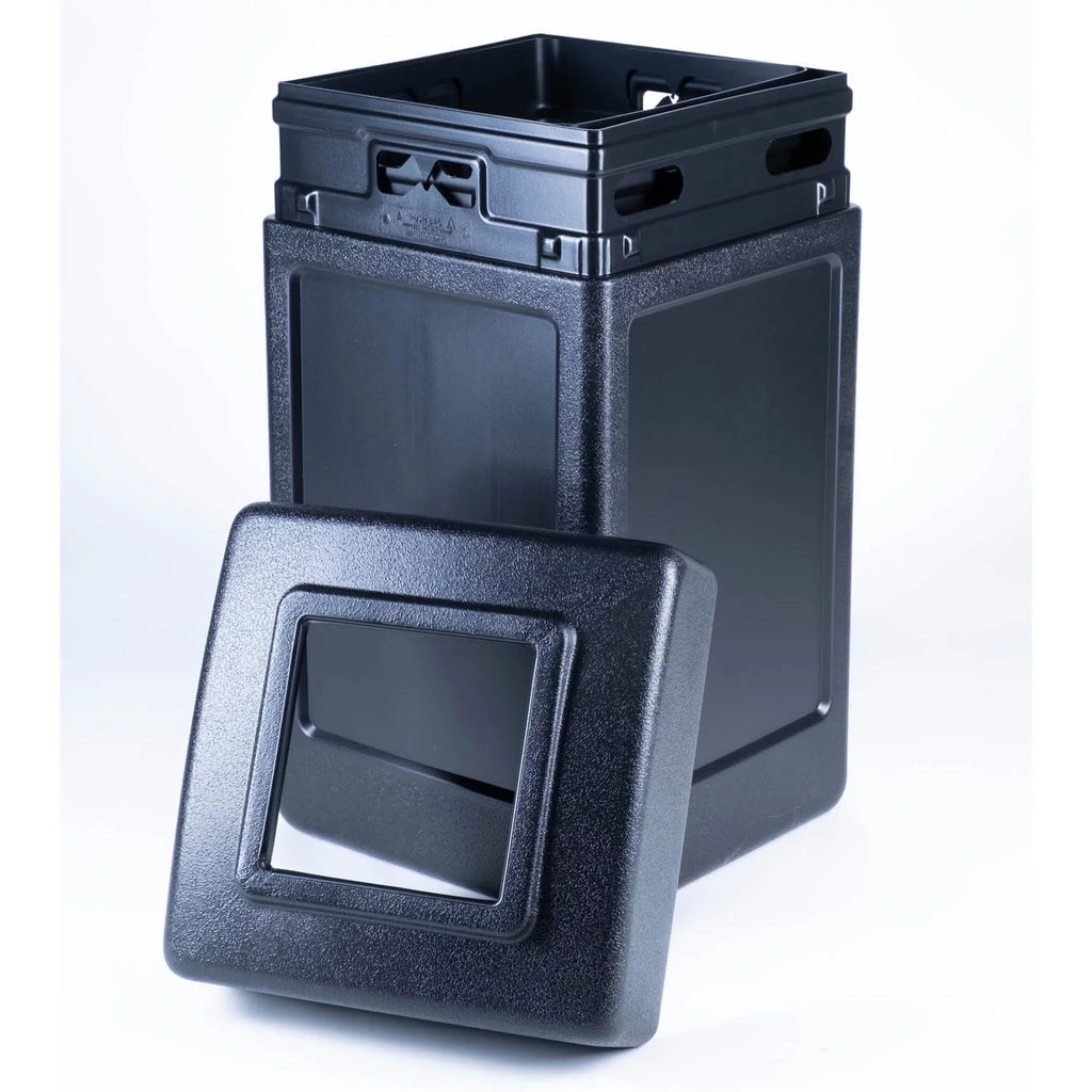 38 gal. Square Commercial Trash Can R708
