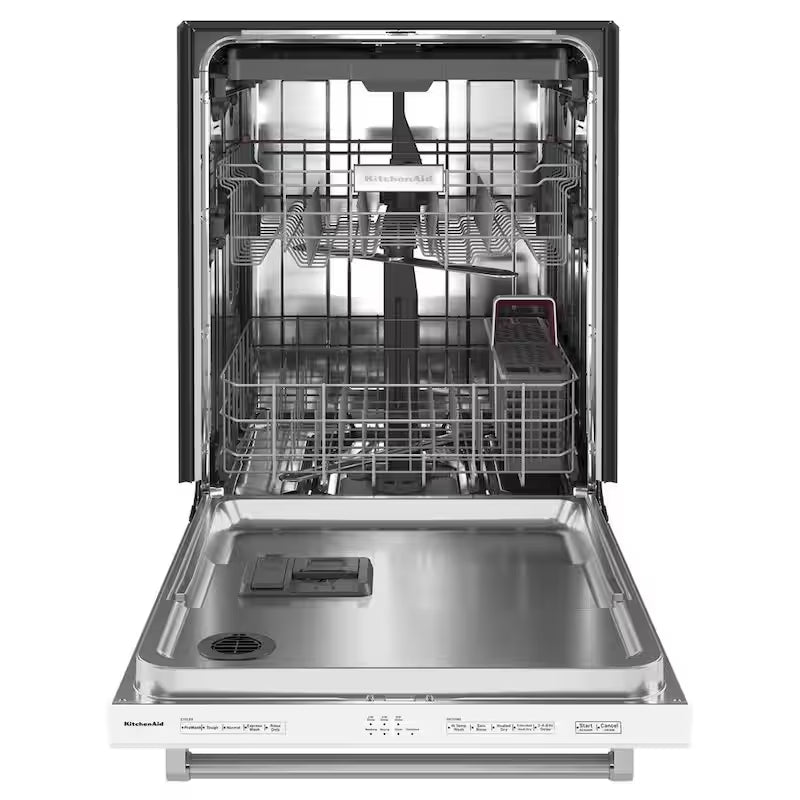 White Built-In Dishwasher with Stainless Steel Tub T64261