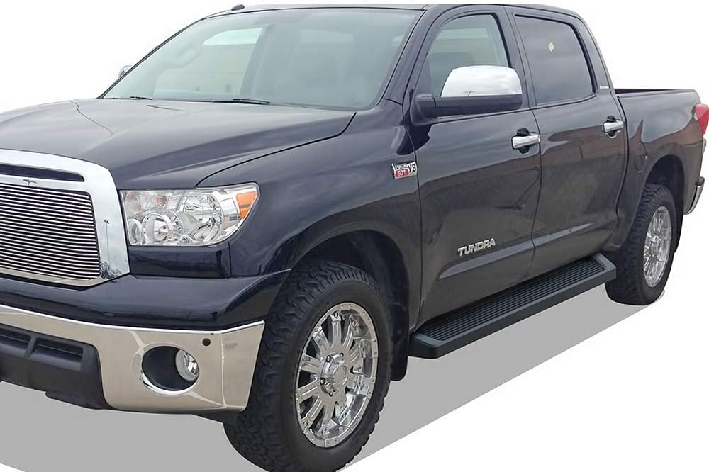 Black Running Boards for Toyota Tundra CrewMax Cab K9873
