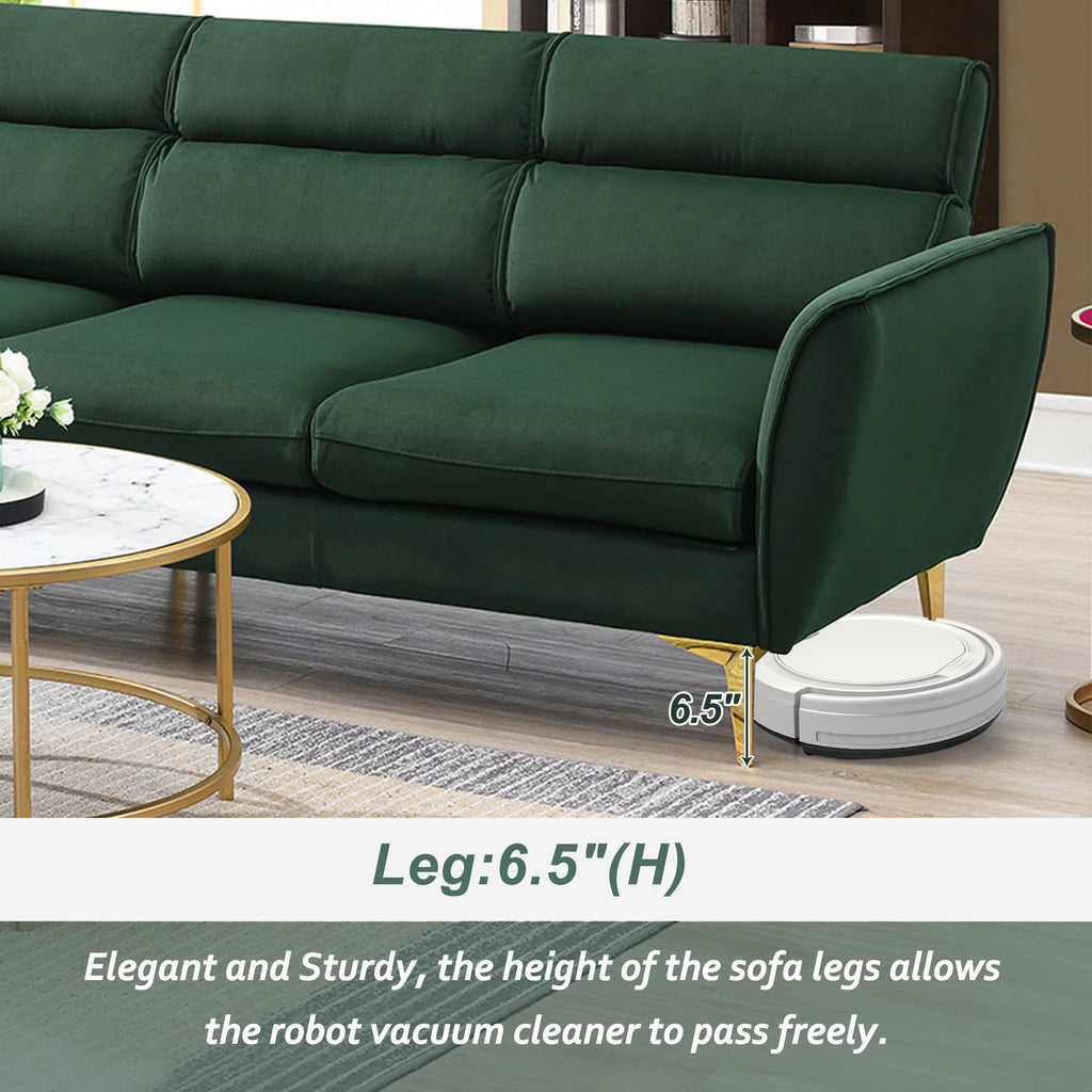 111" L Shape Recliner Sectional Sofa X61872