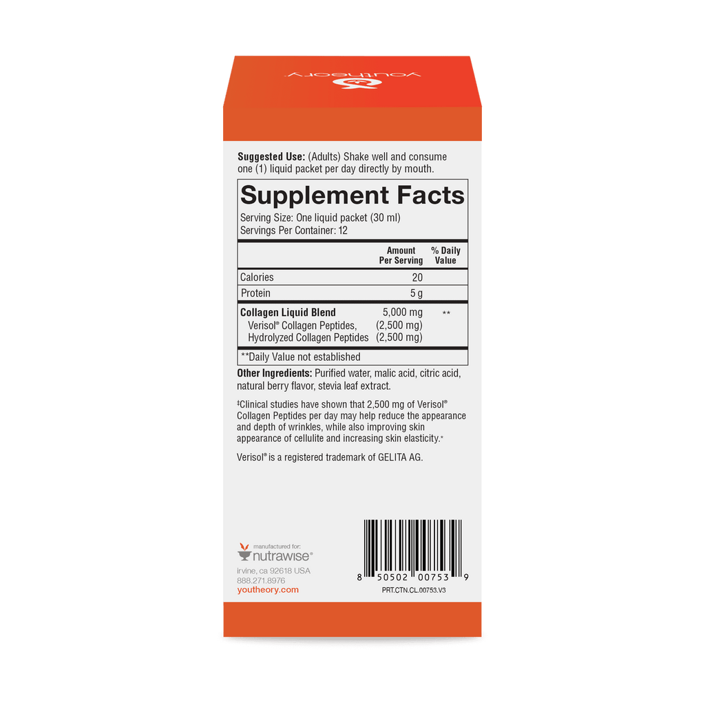 Collagen Liquid with Verisol Packets, Natural Berry, 1 fl oz, 12 ct W194547