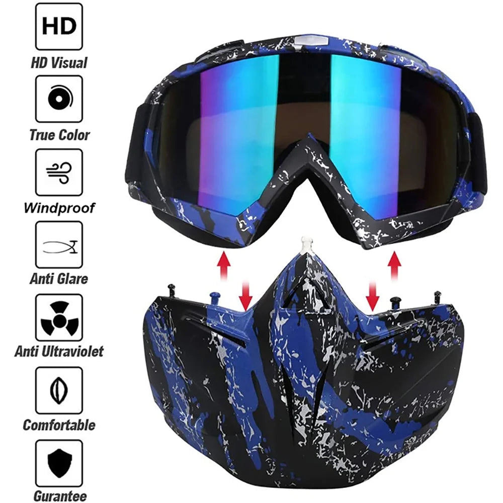 Winter Snow Sport Goggles Ski Snowboard Snowmobile Face Cover Eyewear I75519