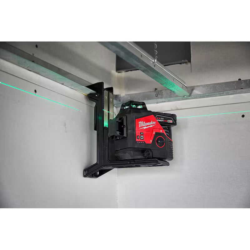 12-Volt Cordless Green 3-Plane Laser Level Kit O263556