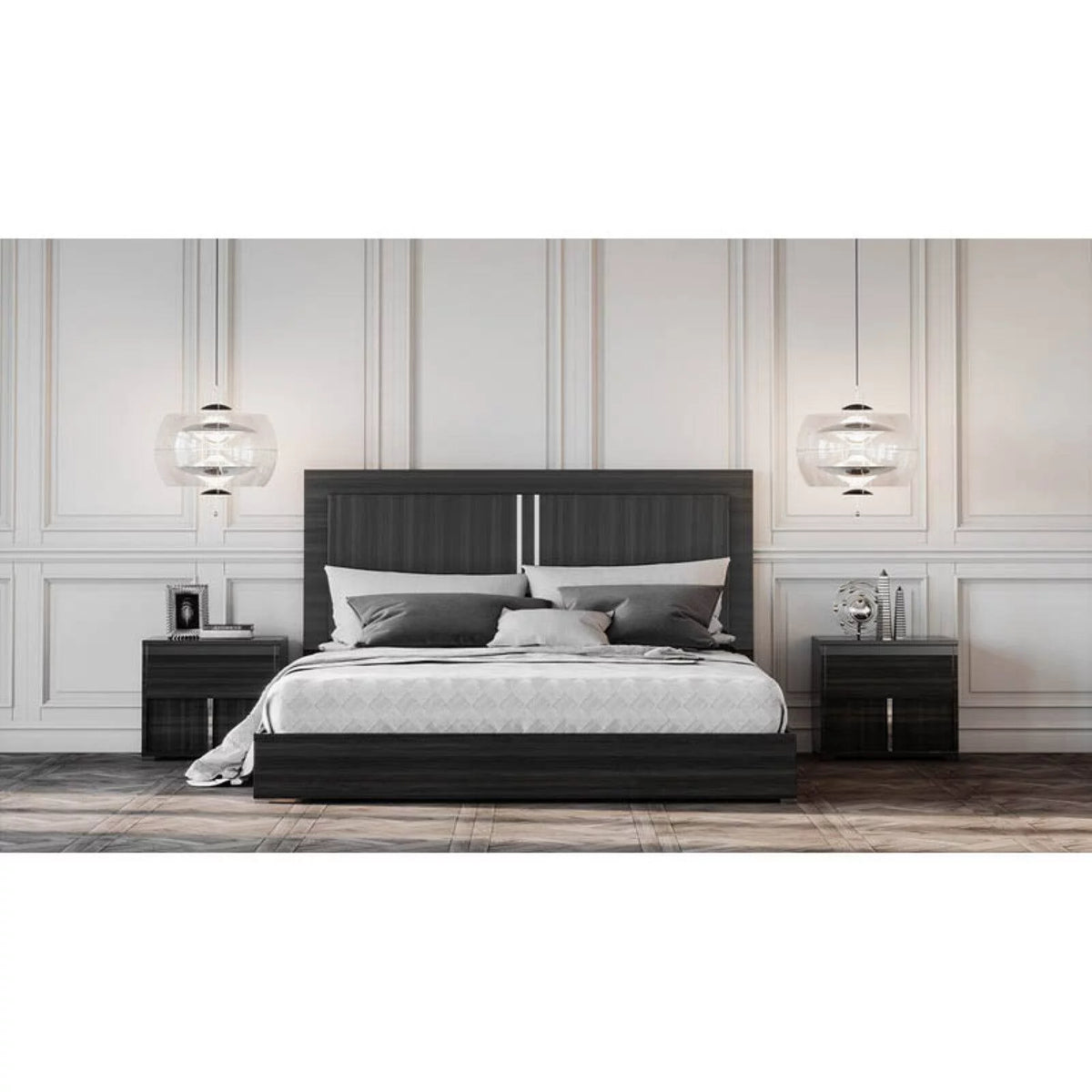 Grey Nightstand N918