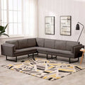 Taupe Fabric Corner Sofa V555