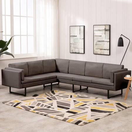 Taupe Fabric Corner Sofa V555