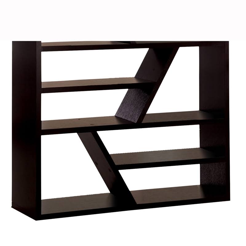 Espresso Modern Bookcase W60688