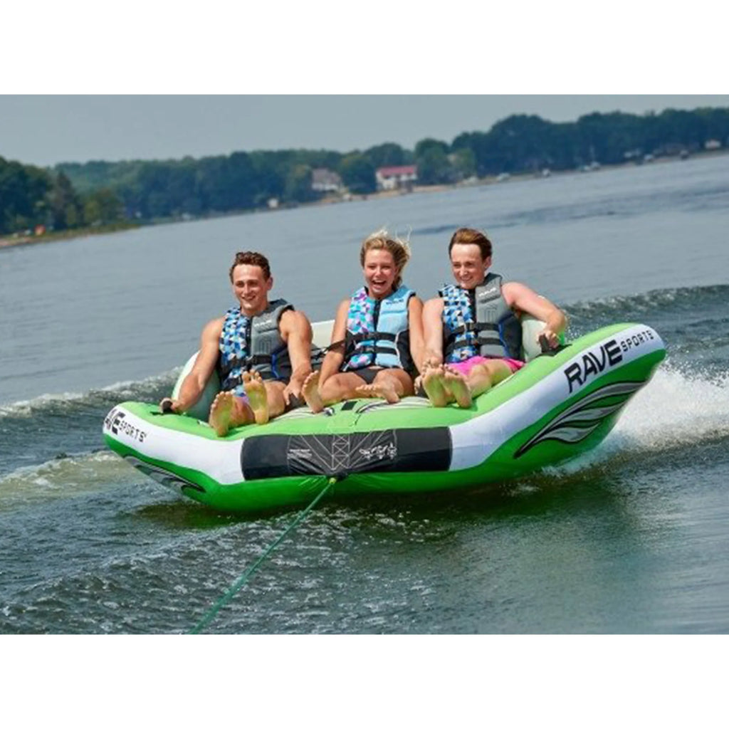 Inflatable Towable Water Tube Raft, Green R9206