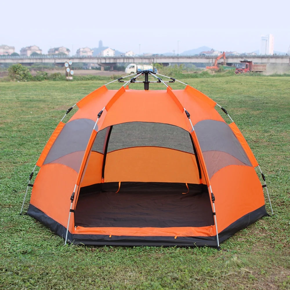 Camping Tent Quick Open Double Layer Rainproof F581