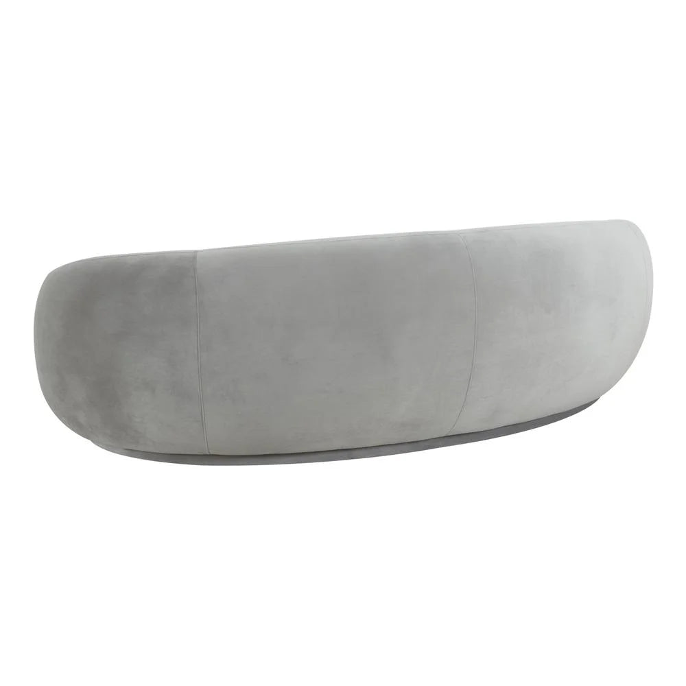 Light Grey Velvet Sofa H3979