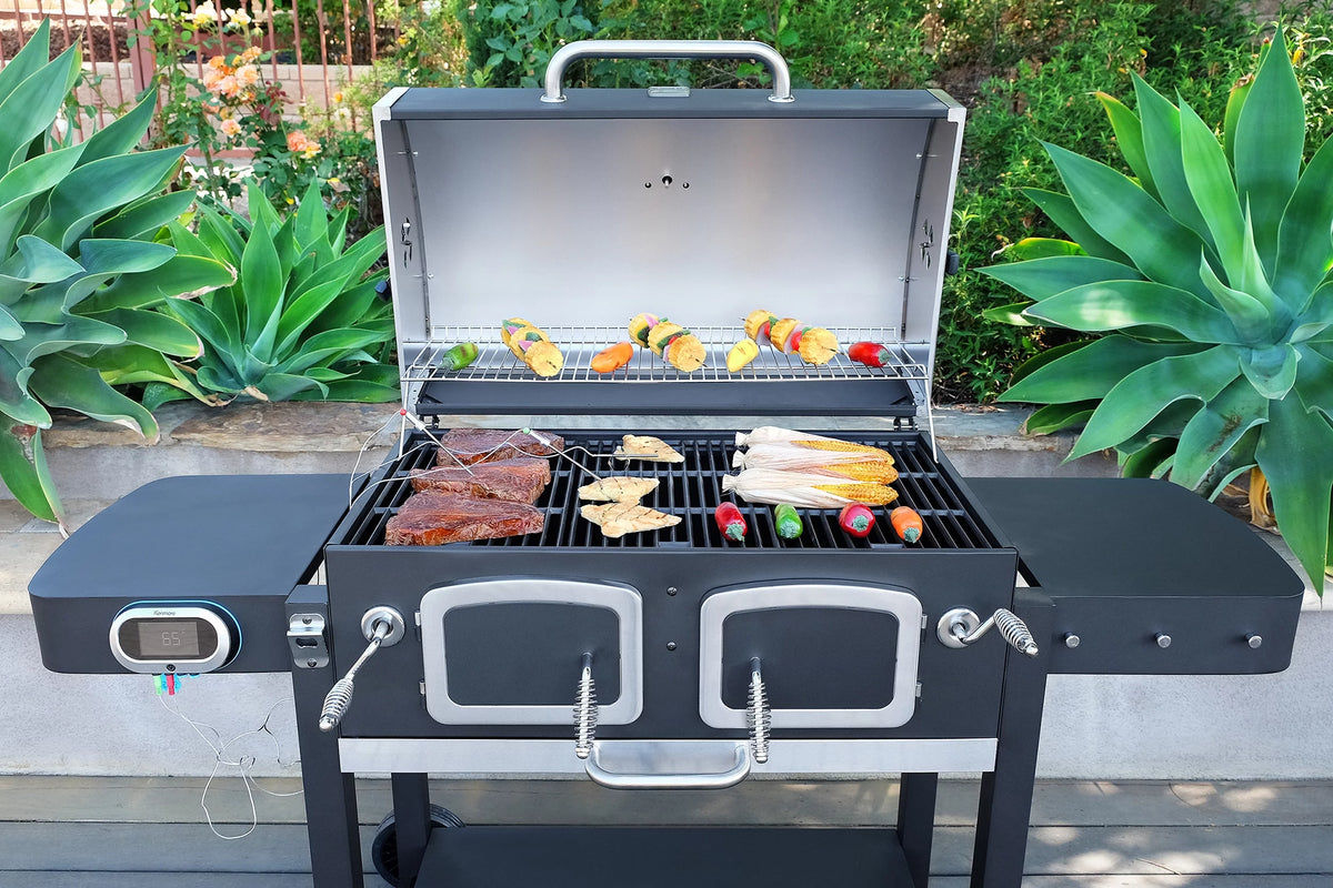 32-inch Smart Charcoal Grill with Meat Thermometer V247036