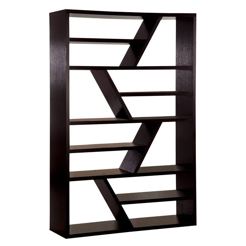 Espresso Modern Bookcase W60688
