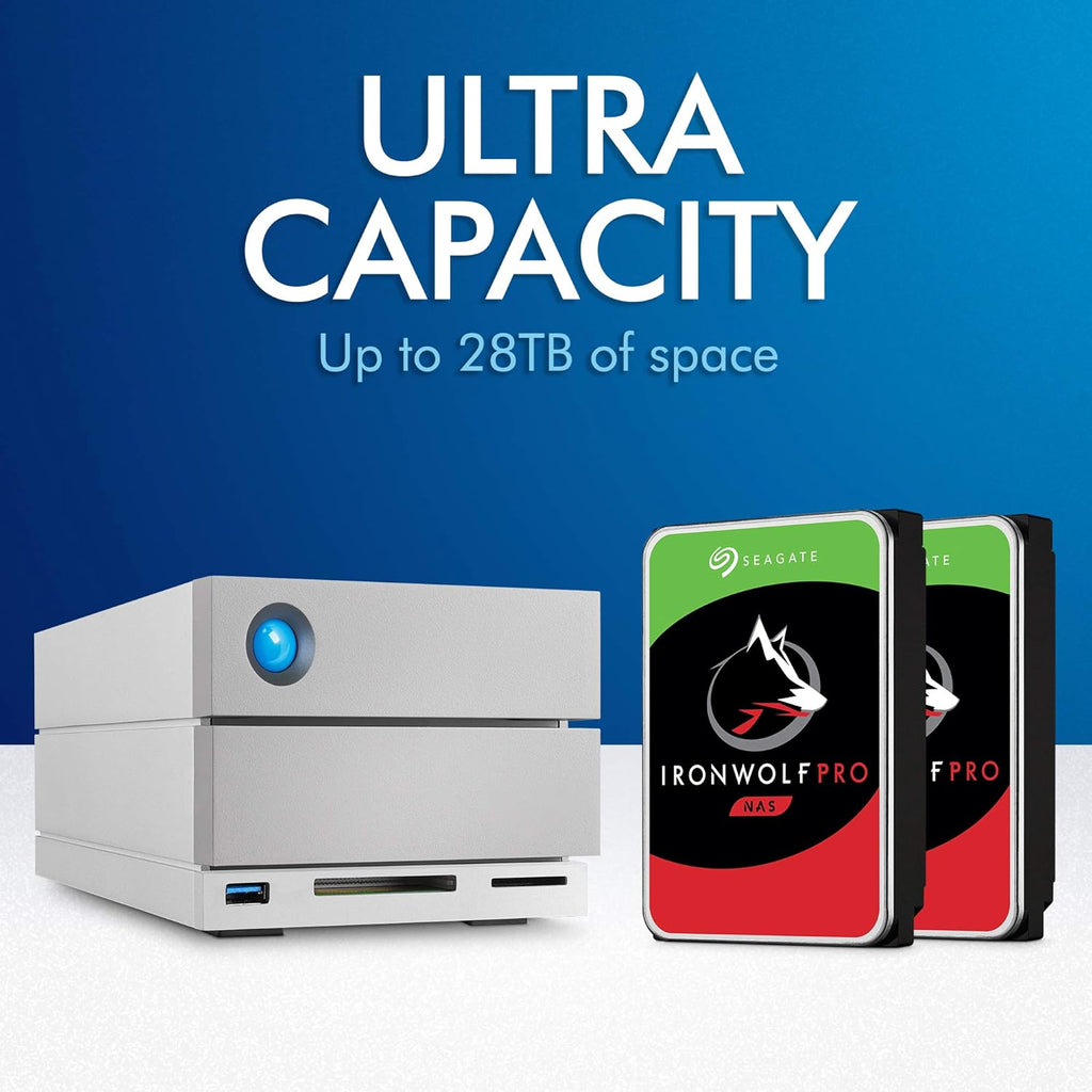 8TB External RAID Hard Drive with SD Card CF Card Slots Thunderbolt 3 USB-C USB 3.0 M22776