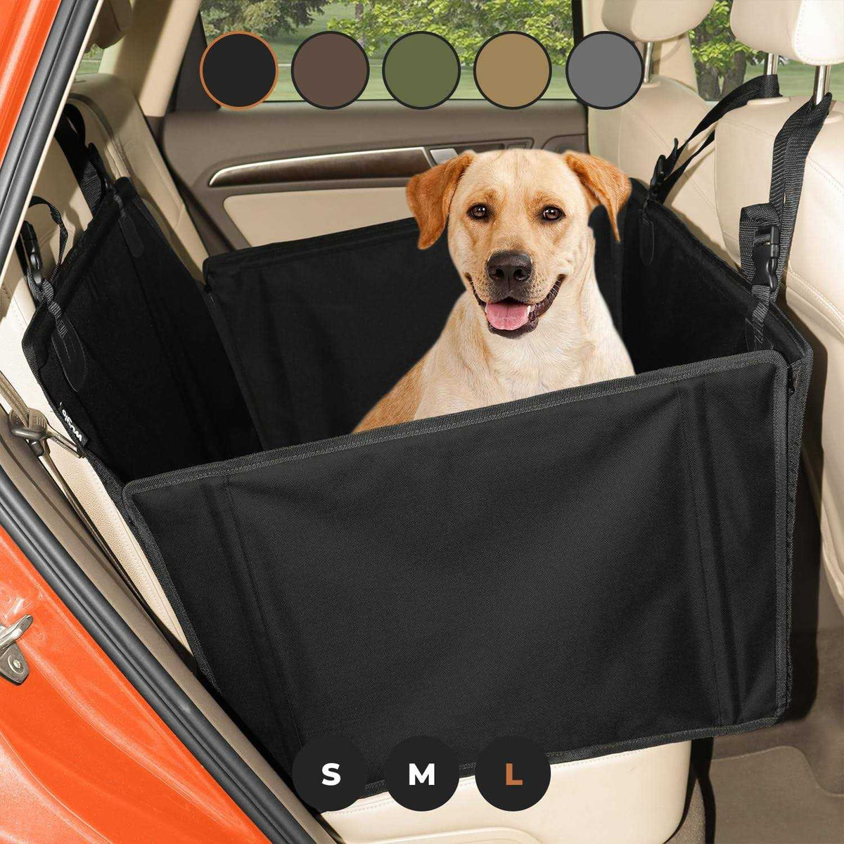 Extra Stable Dog Car Seat with 4 Fastening Straps M3576