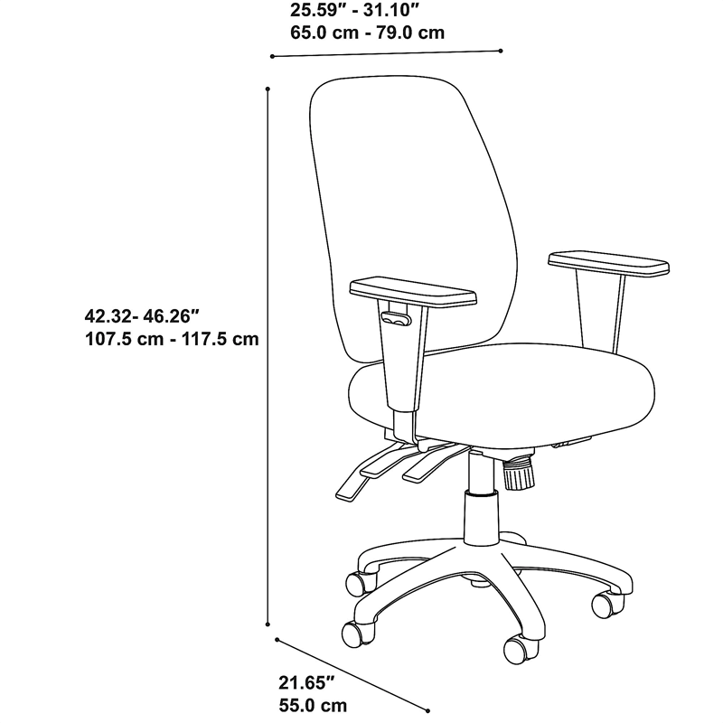 High Back Office Chair in Black Z3081
