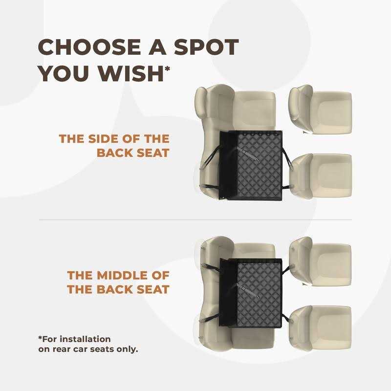 Extra Stable Dog Car Seat with 4 Fastening Straps M3576