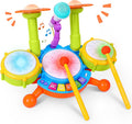 5 in 1 Toddler Drum & Piano Set with Microphone & Lights V21869