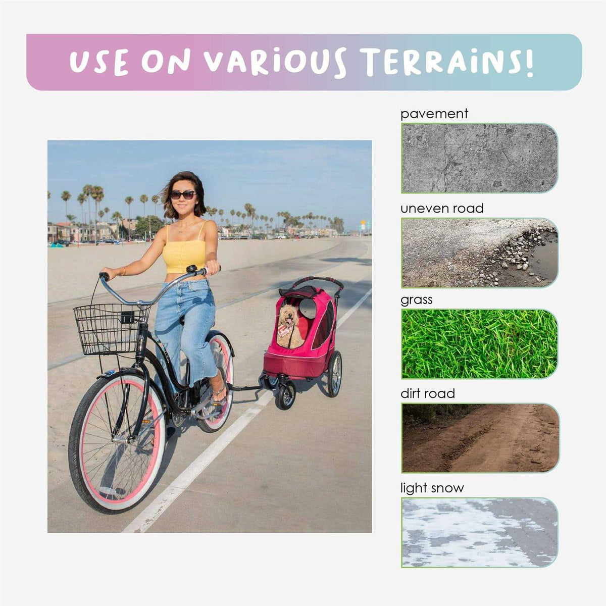 All Terrain Jogger Pet Stroller A6054