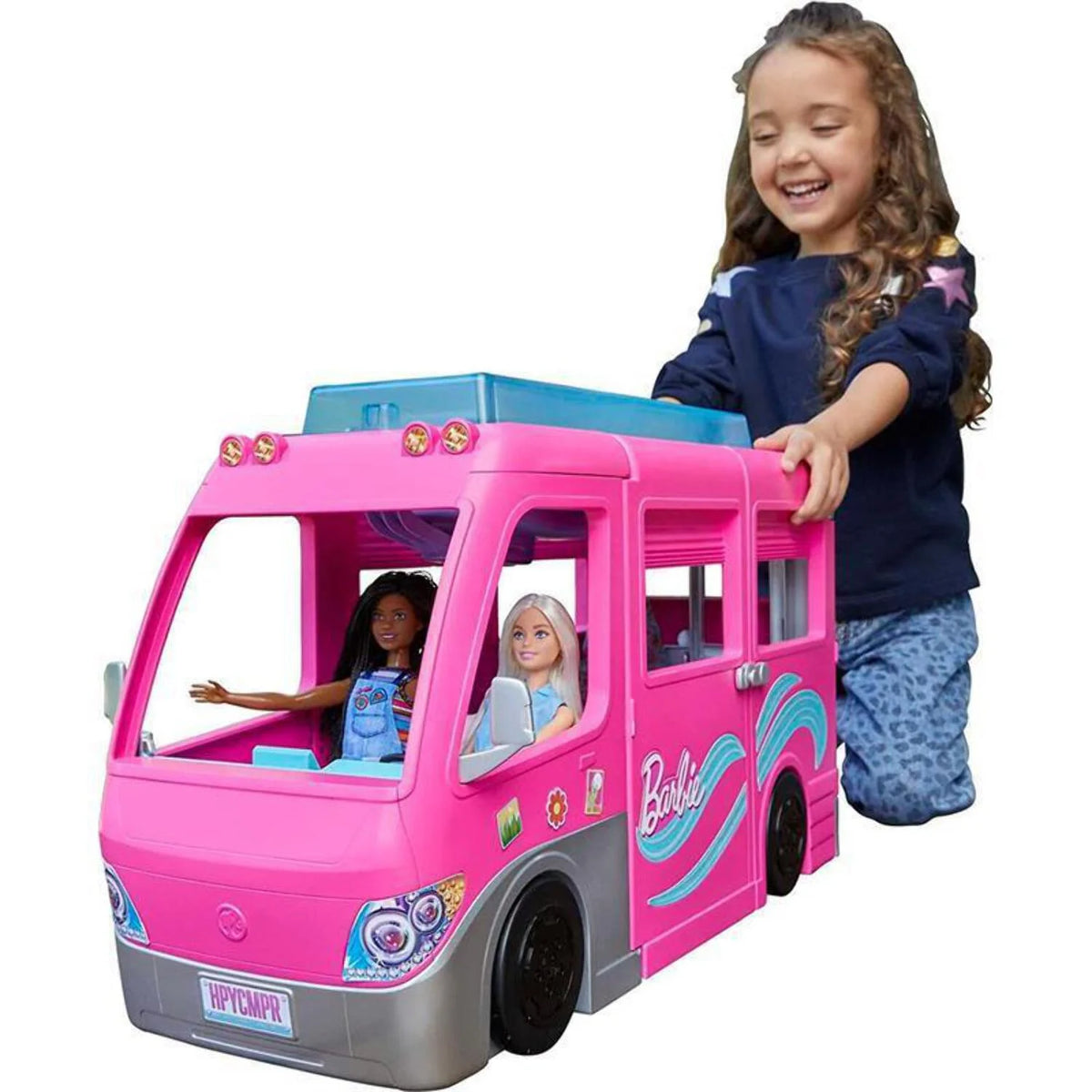 Barbie Doll DreamCamper Van Playset with Pets, Pool, Slide & Accessories Z62754