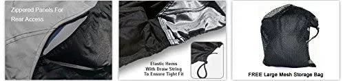 Gray/Black All Weather Jet Ski Covers with Trailer Straps and Storage Bag X490864