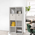 4-tier White Wooden Bookshelf N327