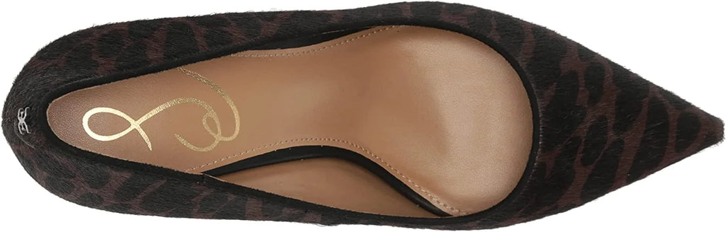 Brown Multi Pointed Toe Slip On Pumps H90386