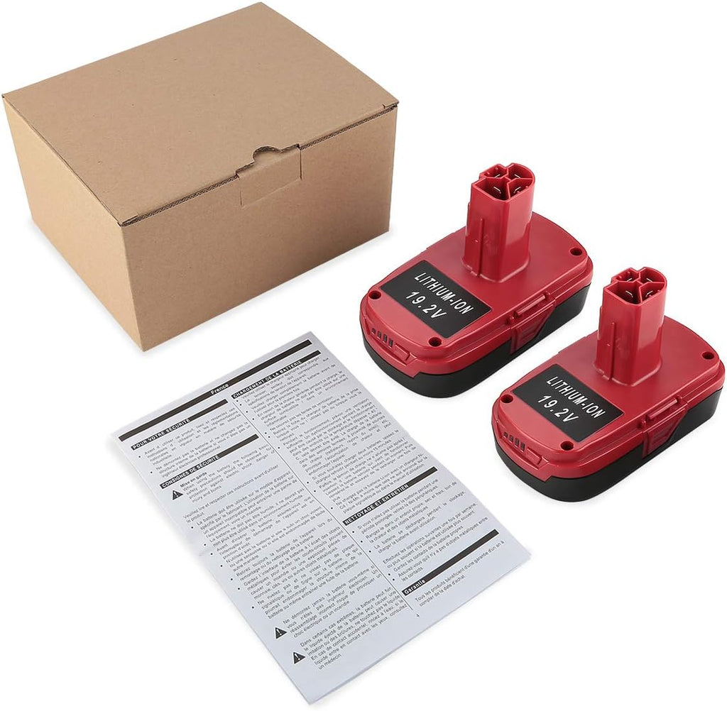 2Pack 3000mAh Replacement 19.2Volt Lithium Battery for Craftsman C3 XCP L270