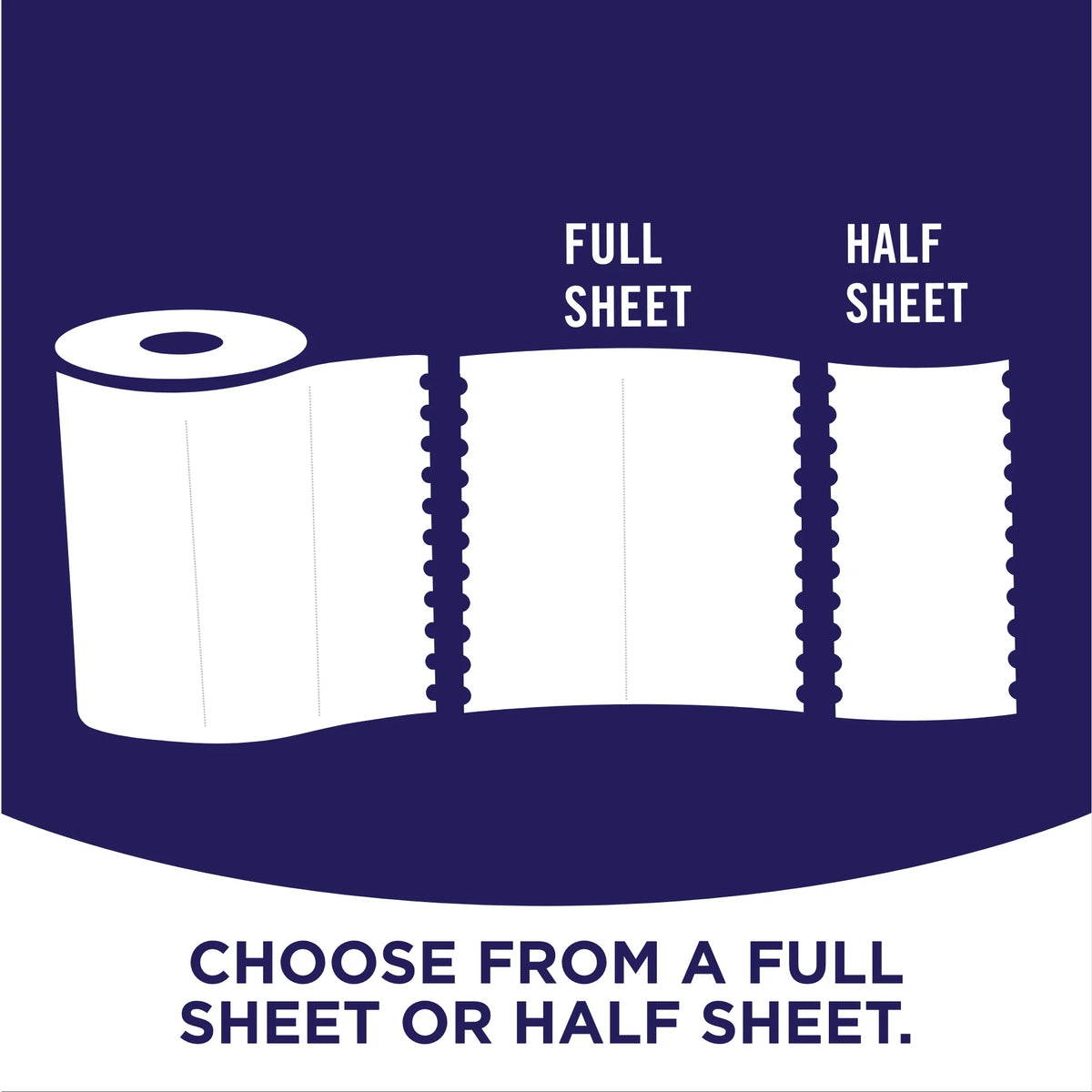 White 12 Double Rolls Paper Towels X3875
