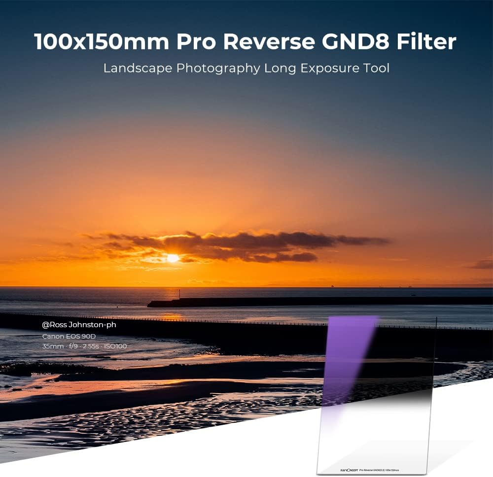 100X150mm Reverse GND8 Graduated Neutral Density Filter Q907