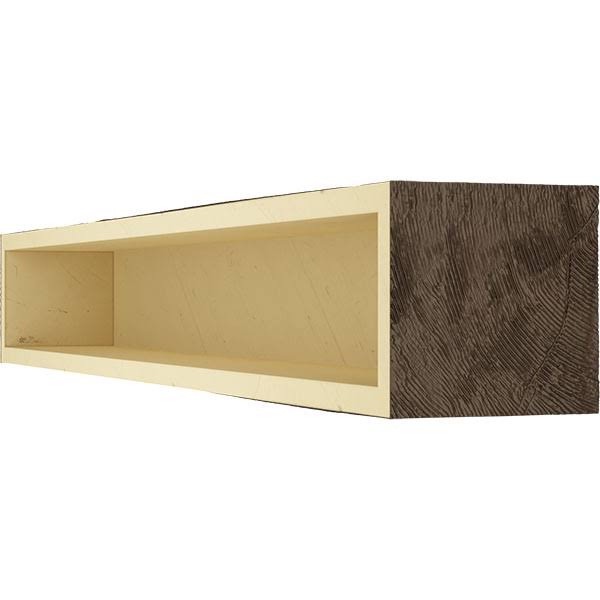 Natural Mahogany Faux Wood Fireplace Mantel N767489