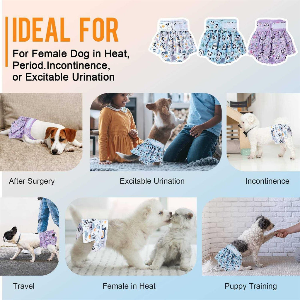Washable Female Dog Diapers 3 Pack Reusable G9752