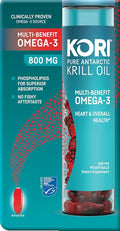 Krill Oil Omega 3 Supplement, EPA & DHA, 800 mg, 90 softgels B8265