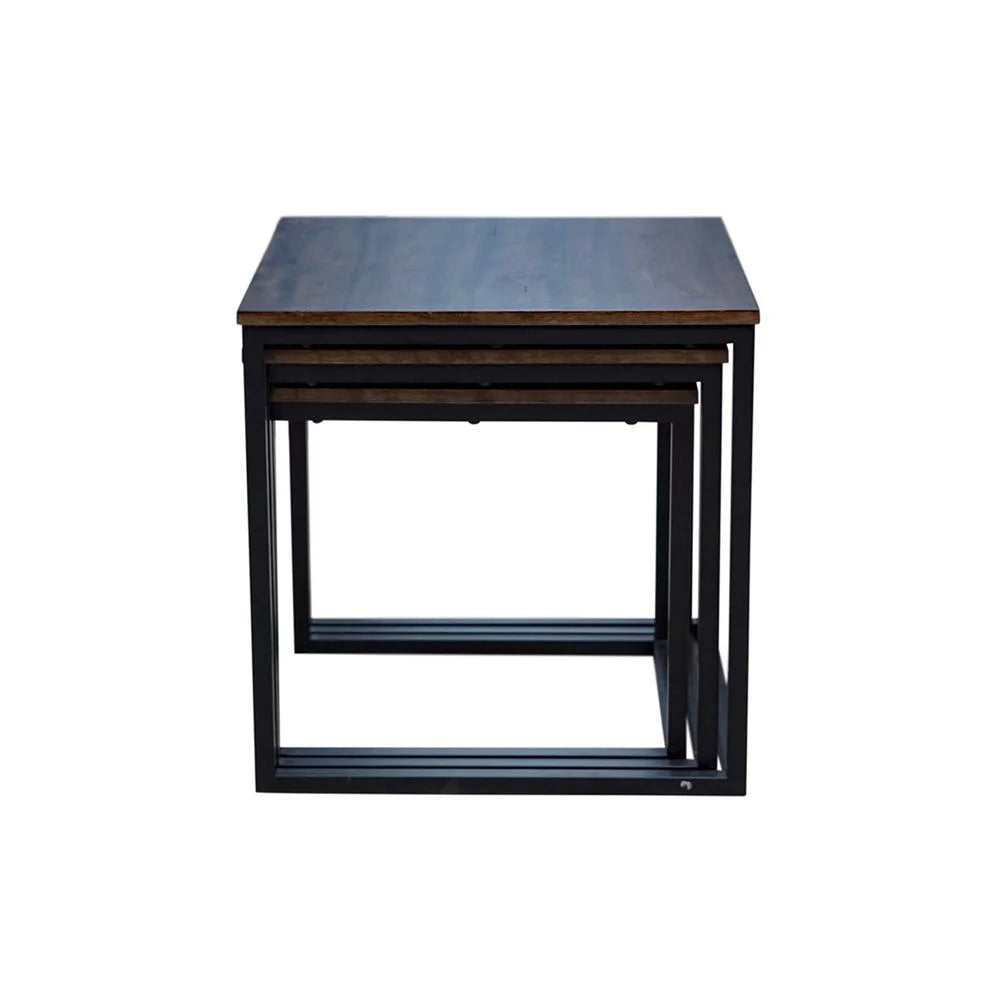 Acacia Wood Square Nesting End Tables E41634